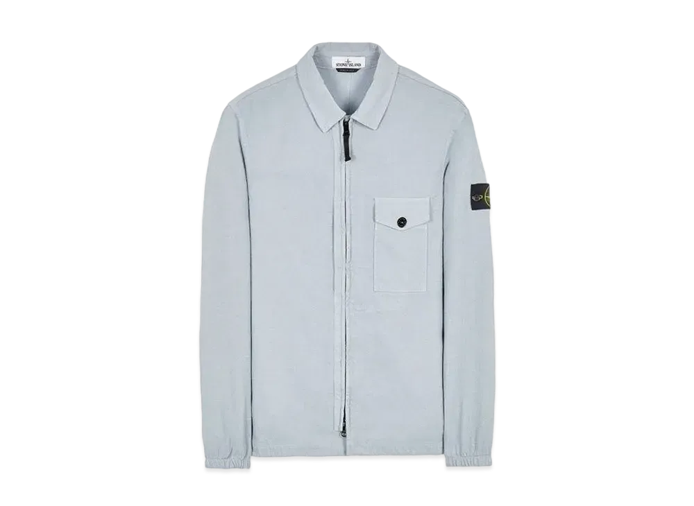 Stone Island 10704 TEXTURED BRUSHED RECYCLED COTTON "Pearl Grey"