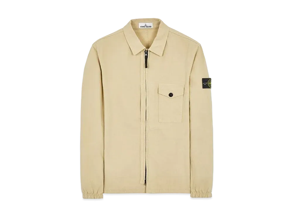 Stone Island 10704 TEXTURED BRUSHED RECYCLED COTTON "Ibory"