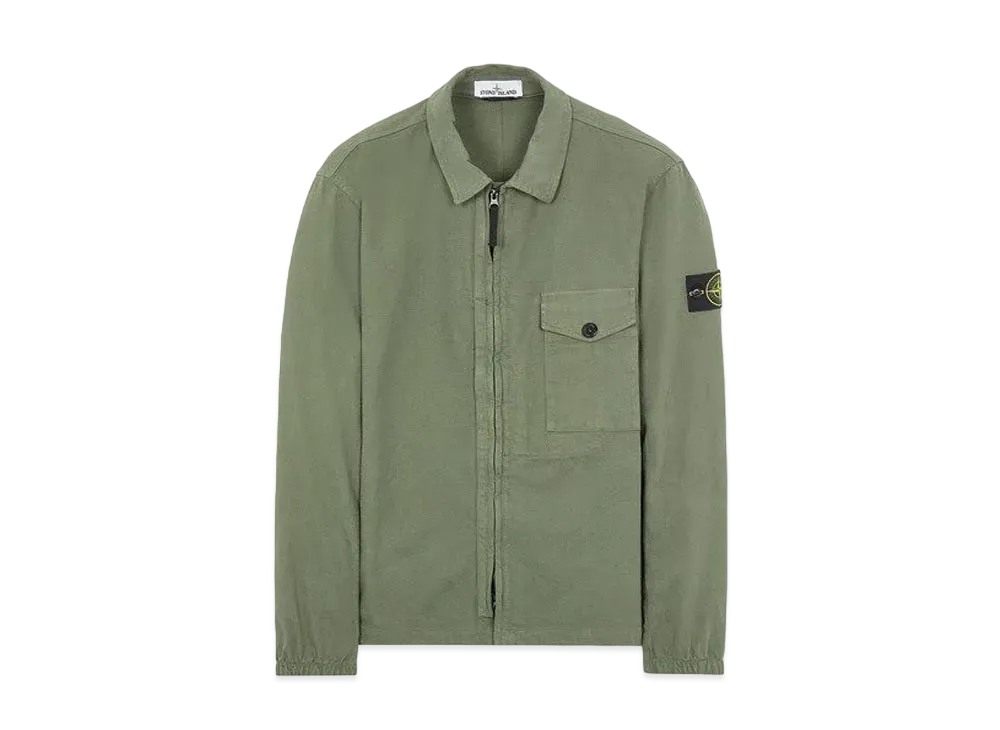Stone Island 10704 TEXTURED BRUSHED RECYCLED COTTON "Sage Green"