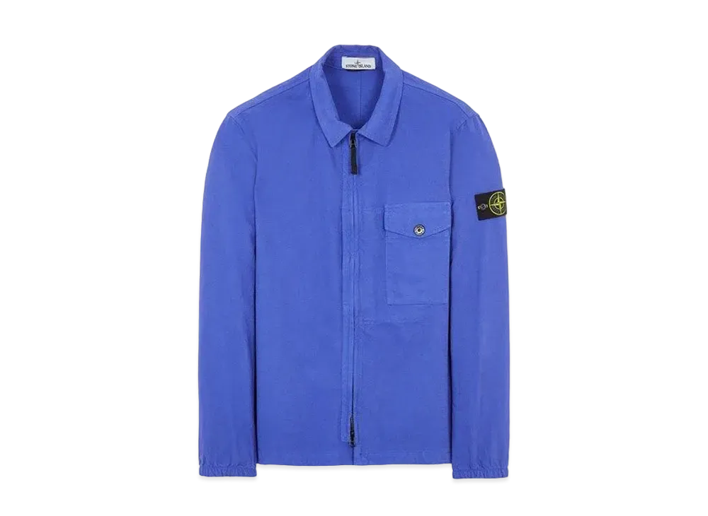 Stone Island 10704 TEXTURED BRUSHED RECYCLED COTTON "Periwinkle"