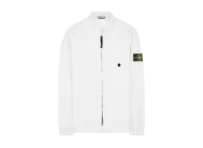 Stone Island 10704 TEXTURED BRUSHED RECYCLED COTTON "White"