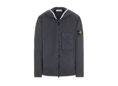 Stone Island 114WN BRUSHED COTTON CANVAS_'OLD' EFFECT "Steel Grey"