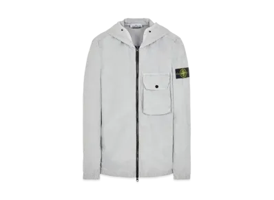 Stone Island 114WN BRUSHED COTTON CANVAS_'OLD' EFFECT "Pearl Grey"