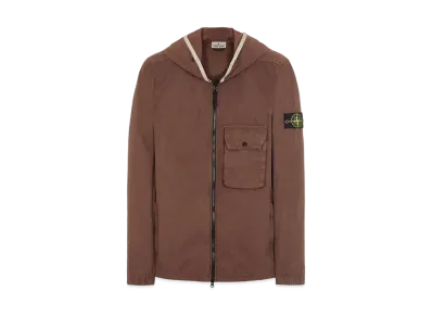 Stone Island 114WN BRUSHED COTTON CANVAS_'OLD' EFFECT "Mahogany Brown"