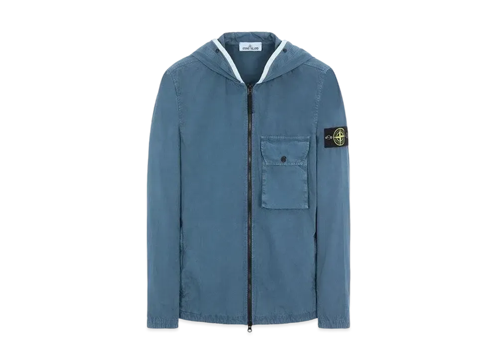 Stone Island 114WN BRUSHED COTTON CANVAS_'OLD' EFFECT "Teal"