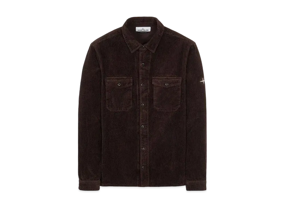 Stone Island 12111 COTTON CORDUROY_REGULAR FIT "Dark Brown"