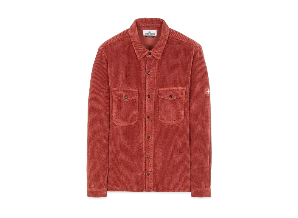 Stone Island 12111 COTTON CORDUROY_REGULAR FIT "Brick Red"