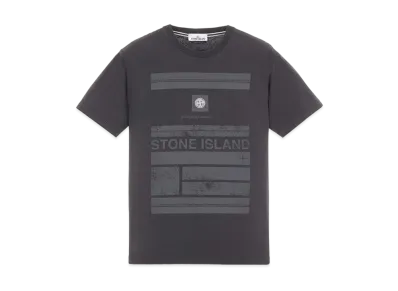 Stone Island 2NS78 COTTON JERSEY 'MOSAIC ONE' PRINT_SLIM FIT "Steel Grey"