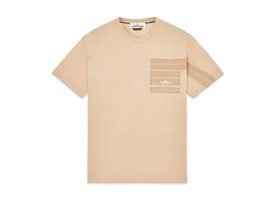 Stone Island 24679 COTTON JERSEY 'MOSAIC TWO' PRINT_SLIM FIT "Pastel Pink"
