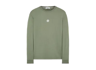 Stone Island 2ML80 COTTON JERSEY 'MOSAIC THREE' PRINT_SLIM FIT "Sage Green"