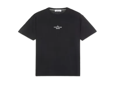 Stone Island 2NS91 COTTON JERSEY,'ARCHIVIO' PRINT_SLIM FIT "Black"