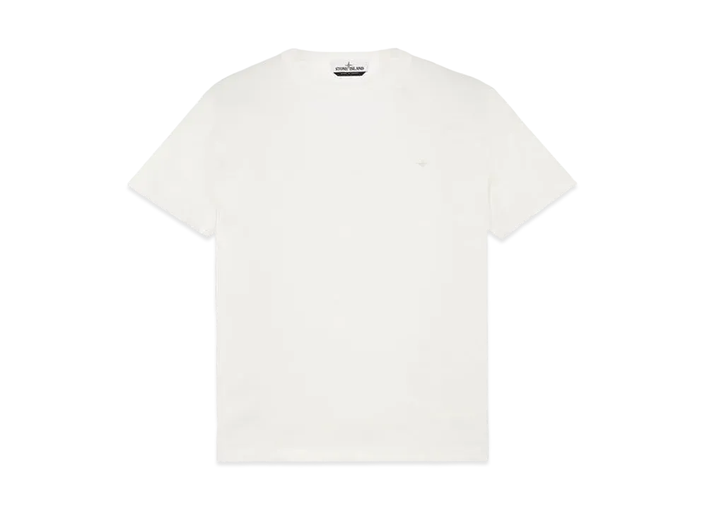 Stone Island 20336 ORGANIC COTTON/ SEAQUAL POLYESTER YARN_SLIM FIT "White"