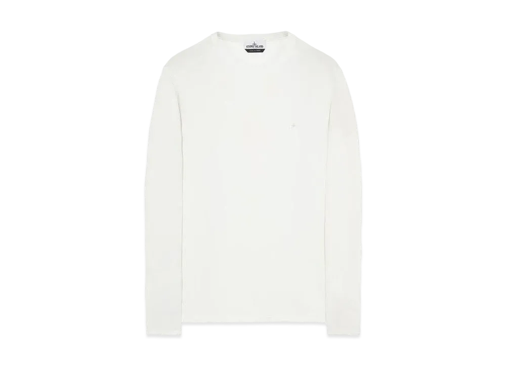 Stone Island 20436 ORGANIC COTTON/ SEAQUAL POLYESTER YARN_SLIM FIT "White"