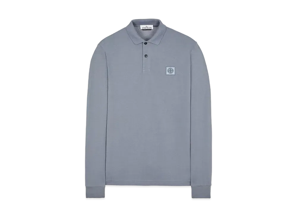 Stone Island 20639 50/2 COTTON PIQUE_REGULAR FIT "Pastel Blue"