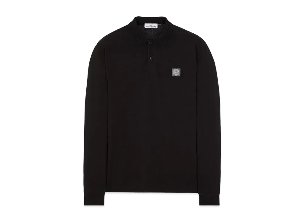 Stone Island 20639 50/2 COTTON PIQUE_REGULAR FIT "Black"