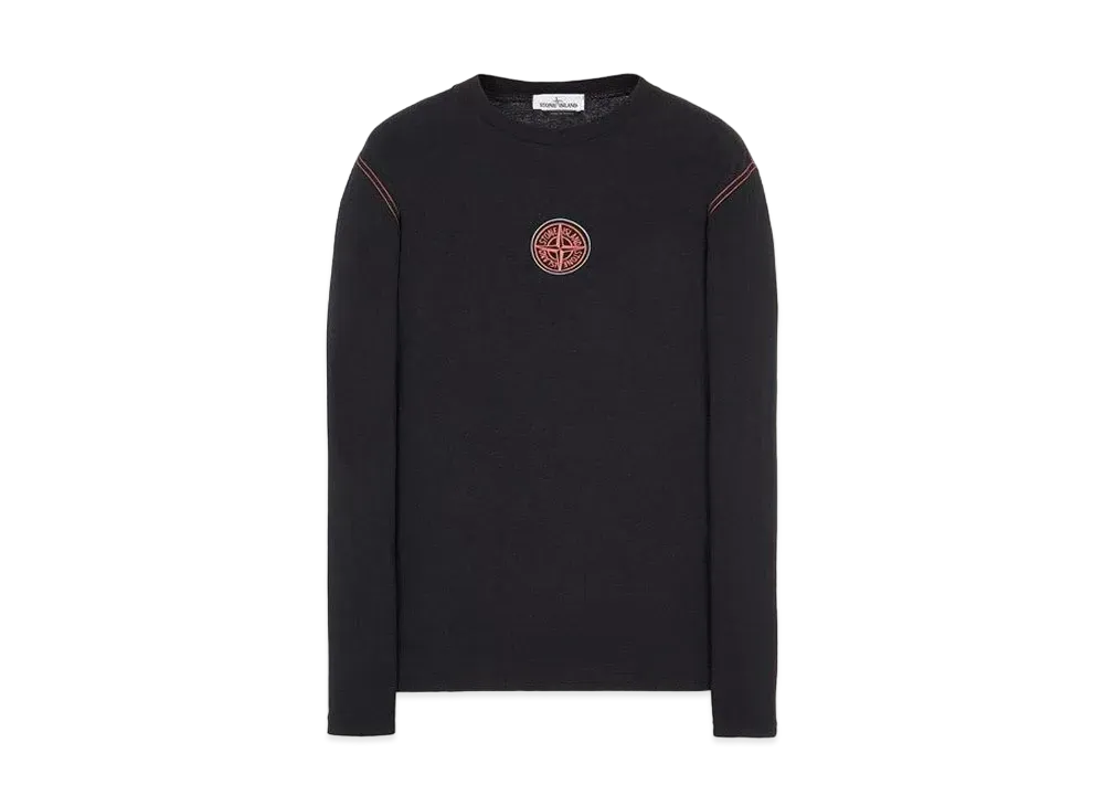 Stone Island 20793 COTTON JERSEY 'ULTRA INSTITUTIONAL TWO' PRINT_REGULAR FIT "Black"