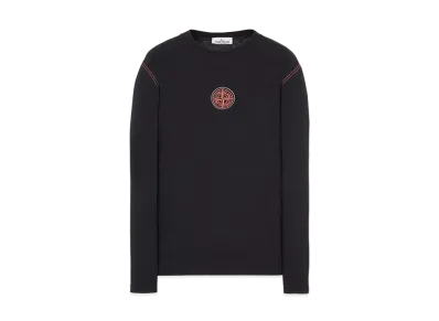 Stone Island 20793 COTTON JERSEY 'ULTRA INSTITUTIONAL TWO' PRINT_REGULAR FIT "Black"