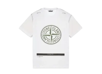 Stone Island 20892 COTTON JERSEY 'ULTRA INSTITUTIONAL ONE' PRINT_REGULAR FIT "White"