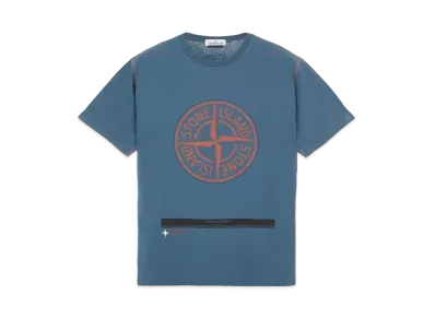 Stone Island 20892 COTTON JERSEY 'ULTRA INSTITUTIONAL ONE' PRINT_REGULAR FIT "Teal"