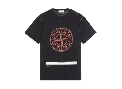 Stone Island 20892 COTTON JERSEY 'ULTRA INSTITUTIONAL ONE' PRINT_REGULAR FIT "Black"