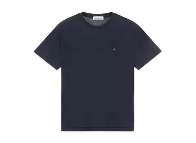 Stone Island 21213 60/2 COTTON JERSEY_SLIM FIT "Ink Blue"