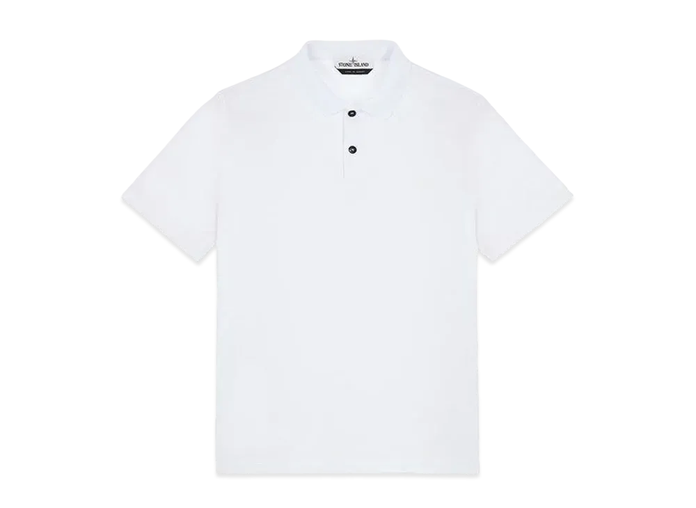 Stone Island 21717 STRETCH COTTON PIQUE_SLIM FIT "White"