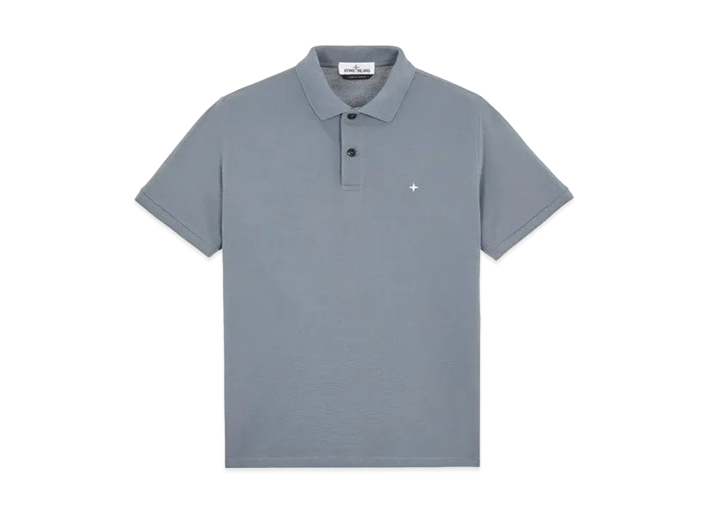 Stone Island 21717 STRETCH COTTON PIQUE_SLIM FIT "Pastel Blue"