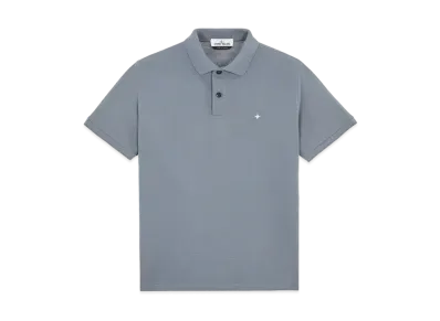 Stone Island 21717 STRETCH COTTON PIQUE_SLIM FIT "Pastel Blue"