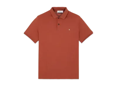 Stone Island 21717 STRETCH COTTON PIQUE_SLIM FIT "Brick Red"