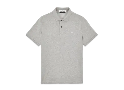Stone Island 21717 STRETCH COTTON PIQUE_SLIM FIT "Dust Melange"