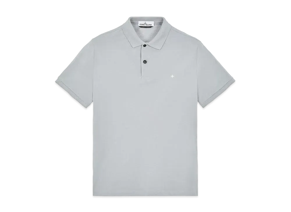 Stone Island 21717 STRETCH COTTON PIQUE_SLIM FIT "Pearl Grey"