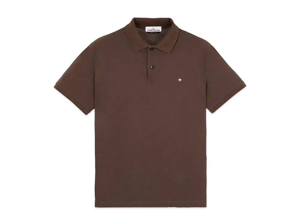 Stone Island 21717 STRETCH COTTON PIQUE_SLIM FIT "Dark Brown"
