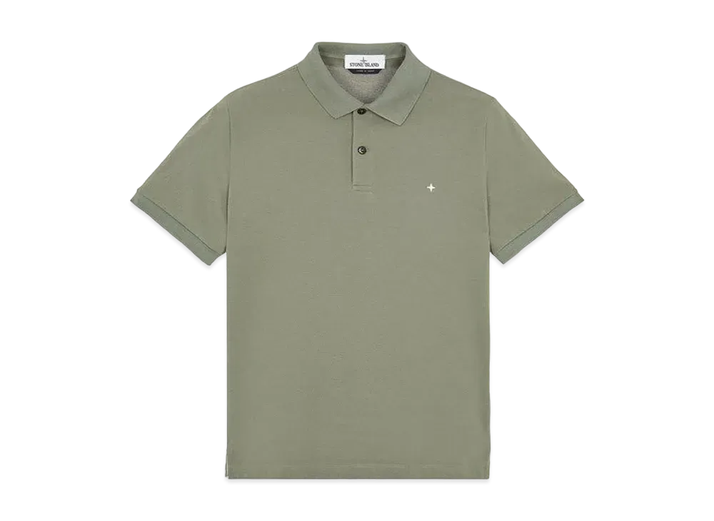 Stone Island 21717 STRETCH COTTON PIQUE_SLIM FIT "Sage Green"