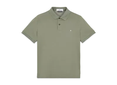 Stone Island 21717 STRETCH COTTON PIQUE_SLIM FIT "Sage Green"