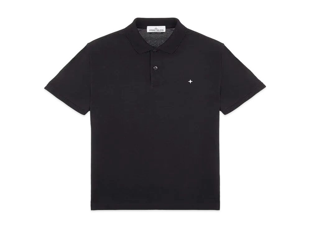 Stone Island 21717 STRETCH COTTON PIQUE_SLIM FIT "Black"