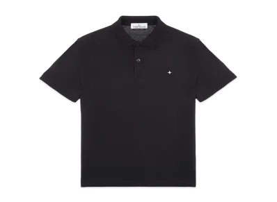 Stone Island 21717 STRETCH COTTON PIQUE_SLIM FIT "Black"