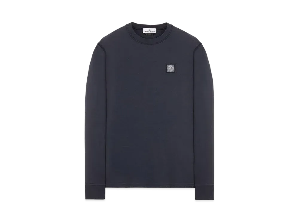 Stone Island 21842 COTTON JERSEY 20/1 'FISSATO' EFFECT_SLIM FIT "Blue"