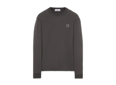 Stone Island 21842 COTTON JERSEY 20/1 'FISSATO' EFFECT_SLIM FIT "Steel Grey"