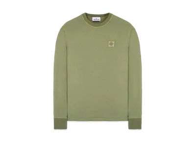 Stone Island 21842 COTTON JERSEY 20/1 'FISSATO' EFFECT_SLIM FIT "Sage Green"