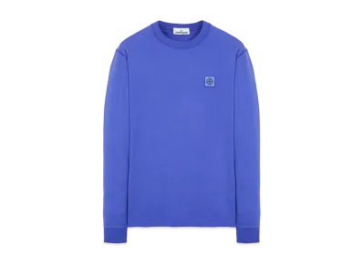 Stone Island 21842 COTTON JERSEY 20/1 'FISSATO' EFFECT_SLIM FIT "Periwinkle"