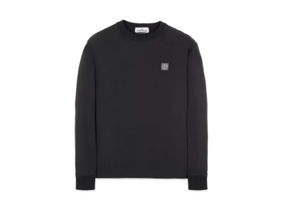 Stone Island 21842 COTTON JERSEY 20/1 'FISSATO' EFFECT_SLIM FIT "Black"