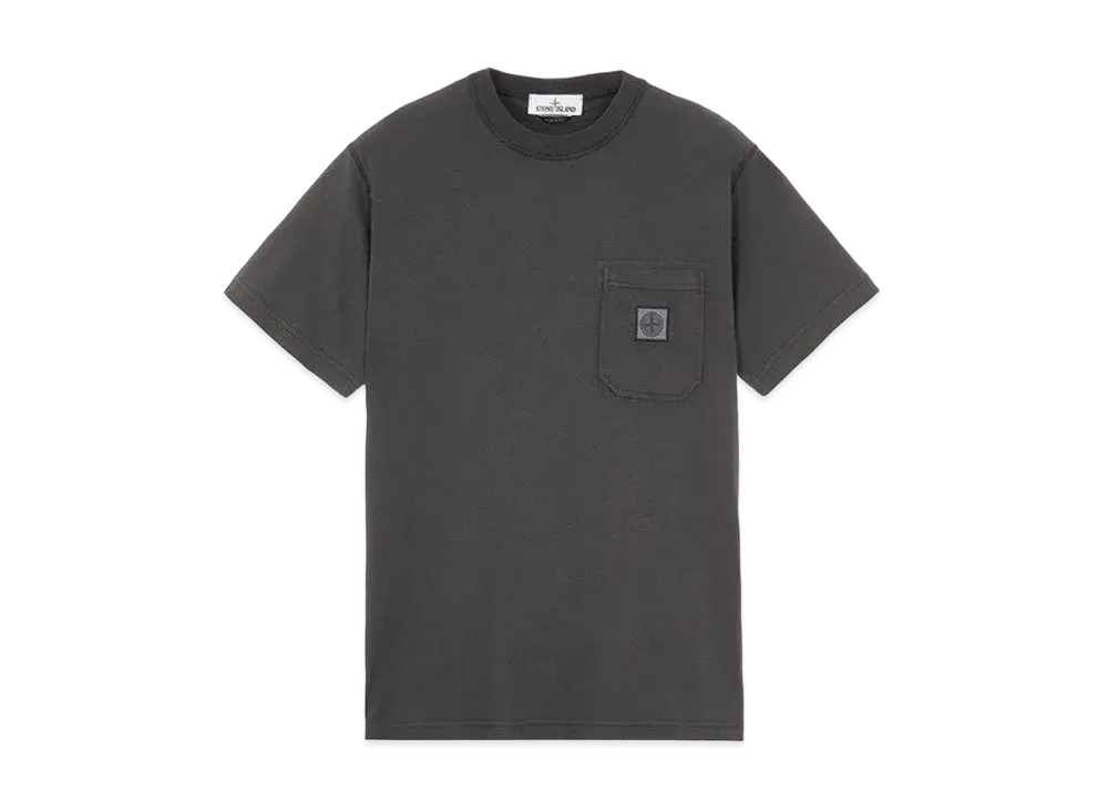 Stone Island 21942 COTTON JERSEY 'FISSATO' EFFECT_SLIM FIT "Steel Grey"