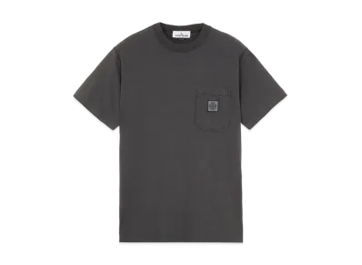 Stone Island 21942 COTTON JERSEY 'FISSATO' EFFECT_SLIM FIT "Steel Grey"