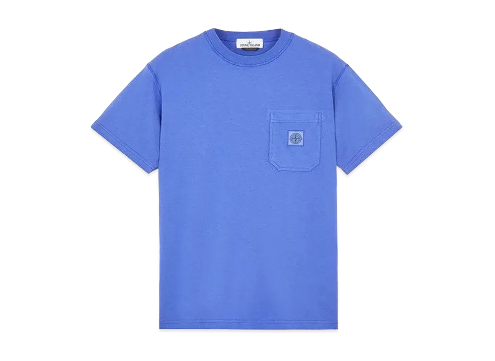 Stone Island 21942 COTTON JERSEY 'FISSATO' EFFECT_SLIM FIT "Periwinkle"