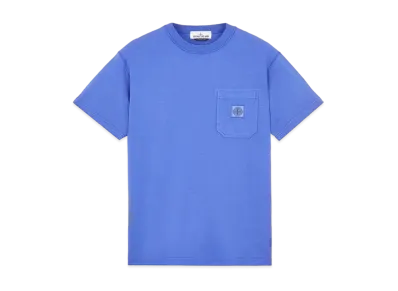 Stone Island 21942 COTTON JERSEY 'FISSATO' EFFECT_SLIM FIT "Periwinkle"