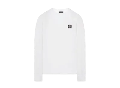 Stone Island 22713 60/2 COTTON JERSEY_SLIM FIT "White"