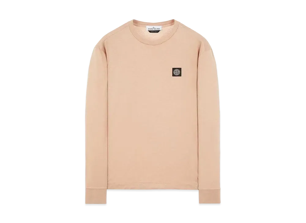Stone Island 22713 60/2 COTTON JERSEY_SLIM FIT "Pastel Pink"