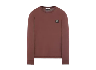 Stone Island 22713 60/2 COTTON JERSEY_SLIM FIT "Mahogany Brown"