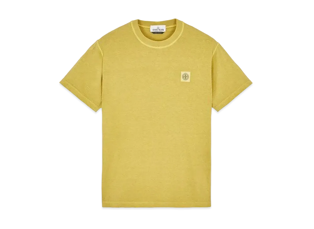 Stone Island 23742 20/1 COTTON JERSEY 'FISSATO' EFFECT_SLIM FIT "Dark Beige"