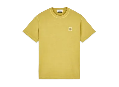 Stone Island 23742 20/1 COTTON JERSEY 'FISSATO' EFFECT_SLIM FIT "Dark Beige"